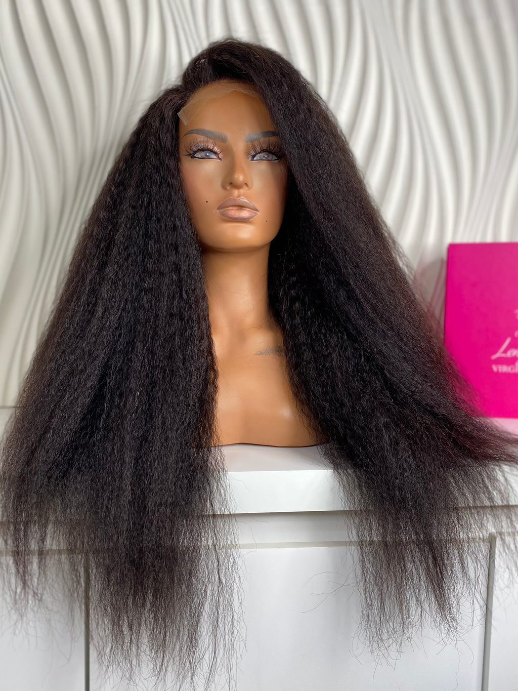 Uncustomized Kinky a straight 6x6 HD Closure Wig
