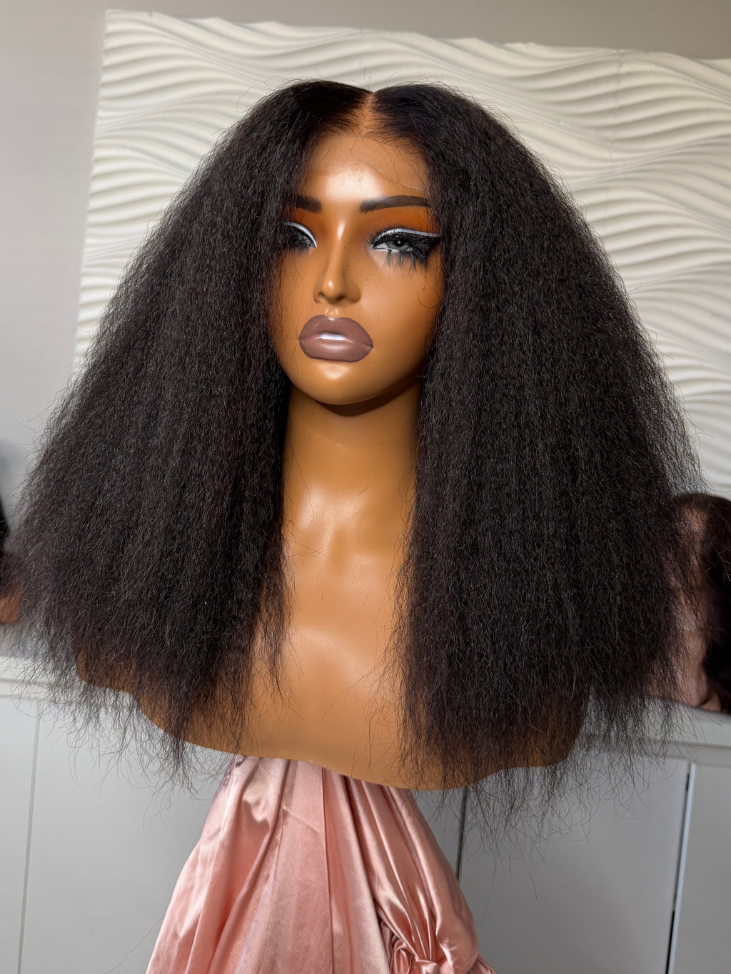 Textured Straight HD Lace Closure Wig