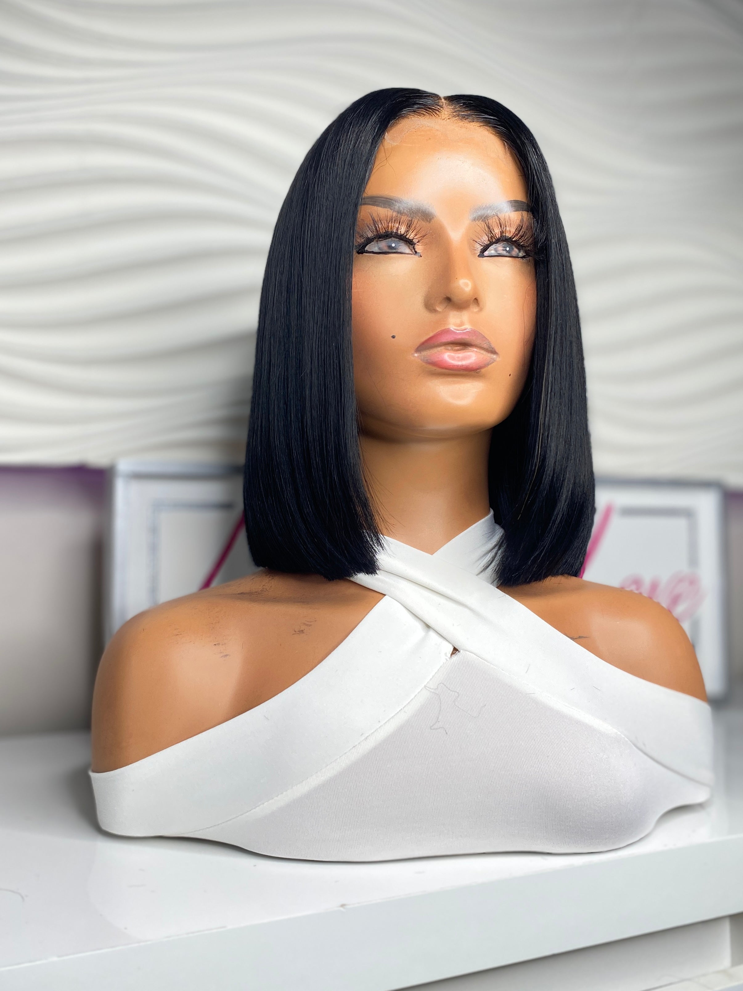 8” Straight 2x6 Lace Closure Bob Wig
