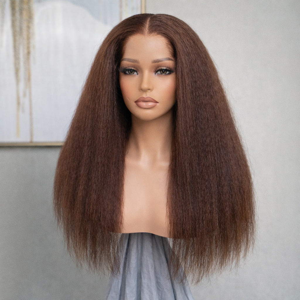 20” Kinky Straight 13x4 HD Lace Frontal Wig