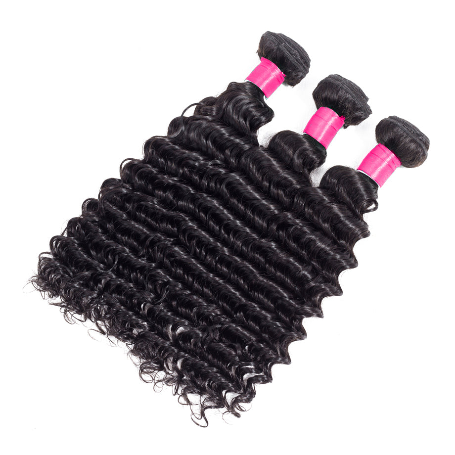 Discount Human Hair Bundles & Closure | Deep Wave