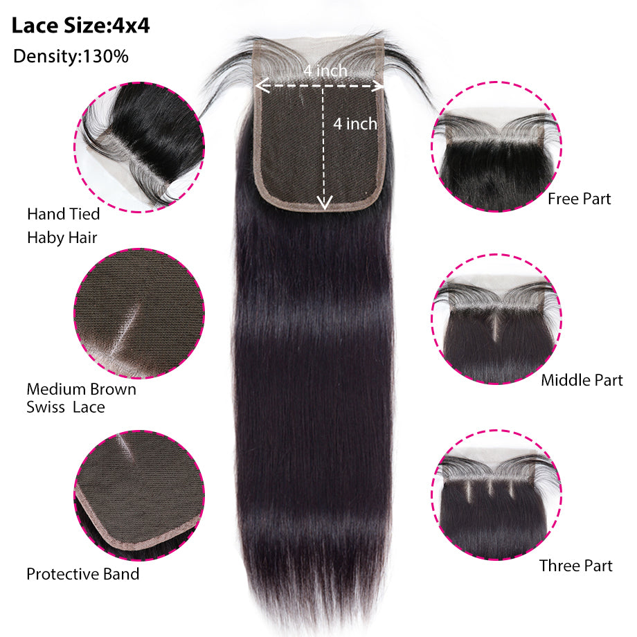 Discount Human Hair Bundles & Closure | Straight