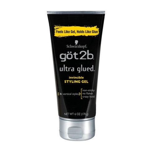 Got2b Ultra Glued Invincible Styling Hair Gel, 6 Ounce