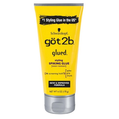 Got2b Glued Styling Spiking Hair Glue, 6 Ounce