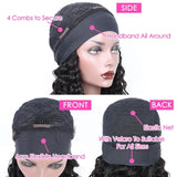 Virgin Hair HeadBand/Flip Over Wigs  (All Lengths & Textures)
