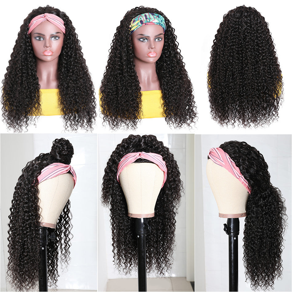 Virgin Hair HeadBand/Flip Over Wigs  (All Lengths & Textures)