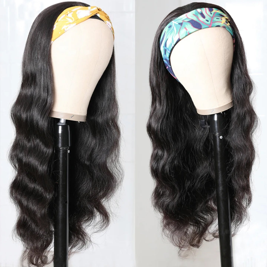 Virgin Hair HeadBand/Flip Over Wigs  (All Lengths & Textures)