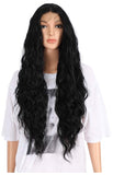 SYN Collection | Synthetic Hair Lace Unit | Black Wavy 26” Middle Part