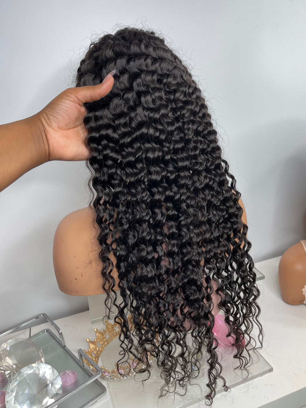 Uncustomized Virgin Hair Lace Wig | Deep Wave